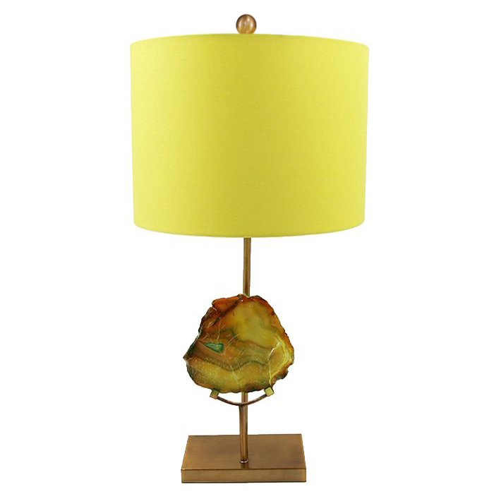 Настольная Лампа Agate Table Lamp Yellow Золотой Желтый в Нижнем Новгороде | Loft Concept 