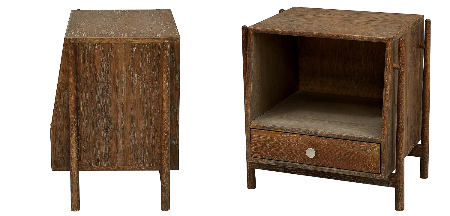Тумба Harrell Oak Wood Nightstand - фото