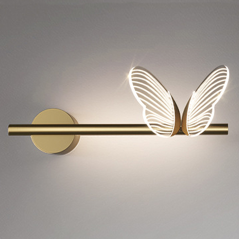 Бра Бабочка Butterfly Wall Lamp F Золотой Прозрачный в Нижнем Новгороде | Loft Concept 