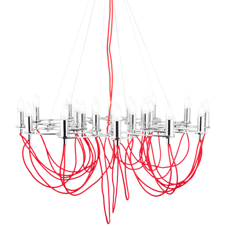 Люстра Lorkcan Красный Серебряный в Нижнем Новгороде | Loft Concept 