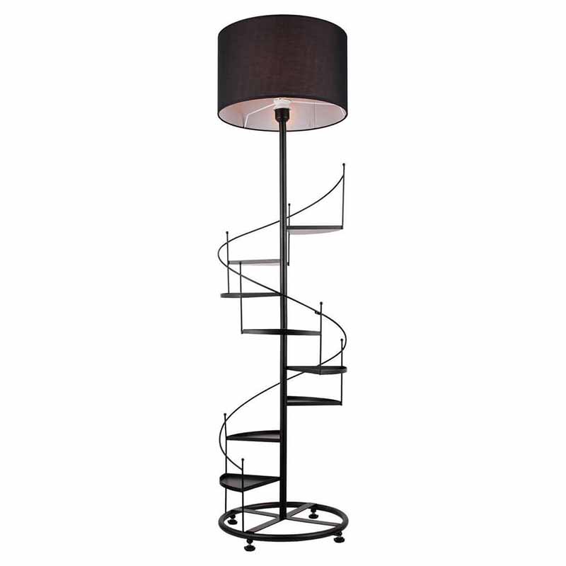 Торшер Spiral Staircase Floor Lamp Black Черный в Нижнем Новгороде | Loft Concept 