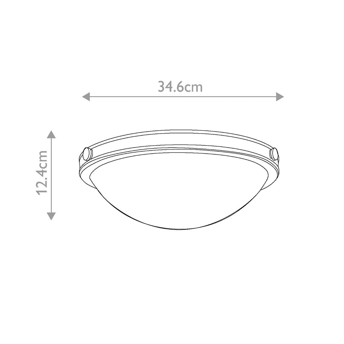 Потолочный светильник цвета латунь с полусферическим матовым белым плафоном Hinkley в Нижнем Новгороде