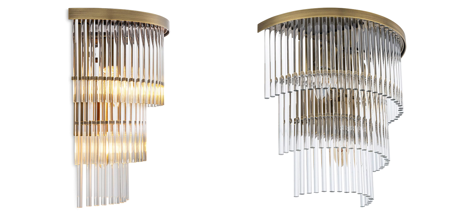 Бра Eichholtz Wall Lamp East Brass - фото