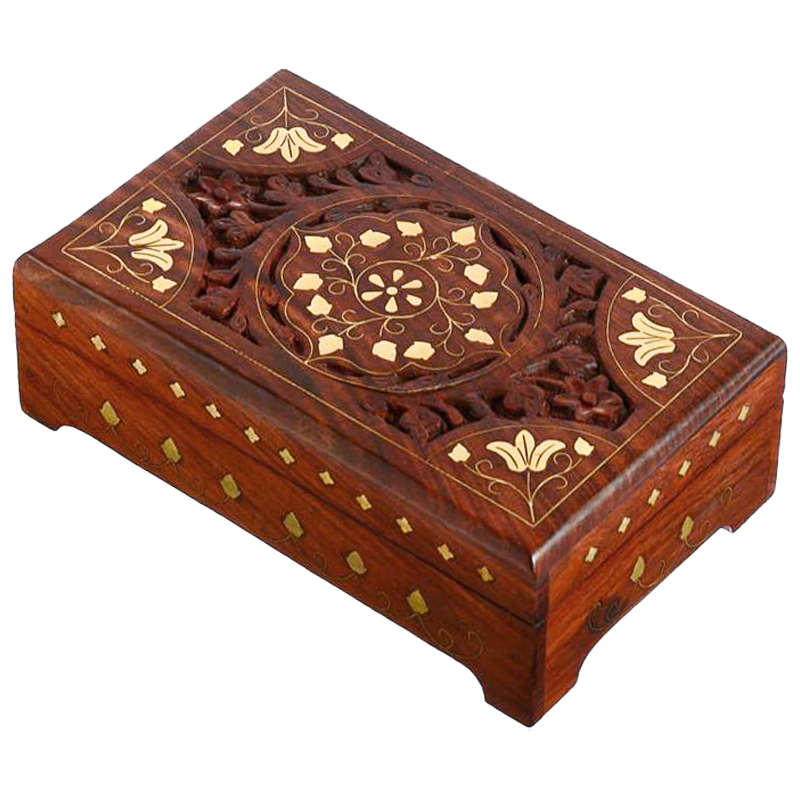 Шкатулка Pallvi Indian Inlay Box Коричневый в Нижнем Новгороде | Loft Concept 