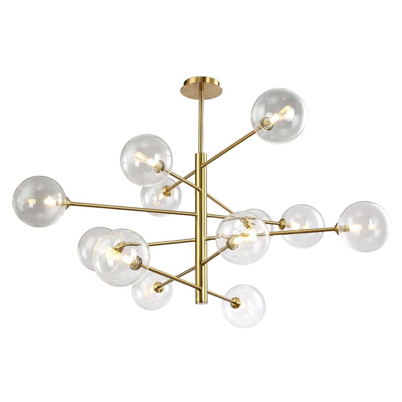 Люстра Gallotti & Radice Chandelier Gold 12 Глянцевое золото в Нижнем Новгороде | Loft Concept 