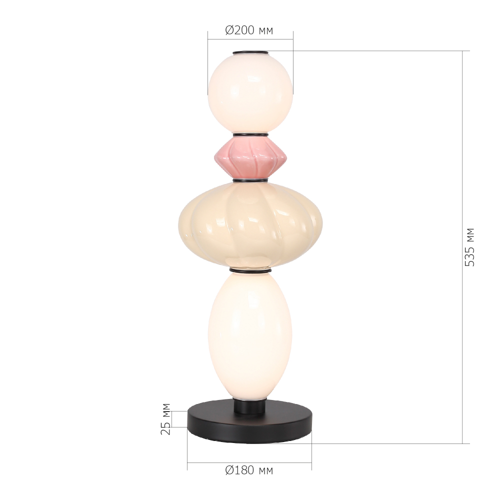 Настольная лампа с фигурными керамическими элементами Fragrant Light в Нижнем Новгороде