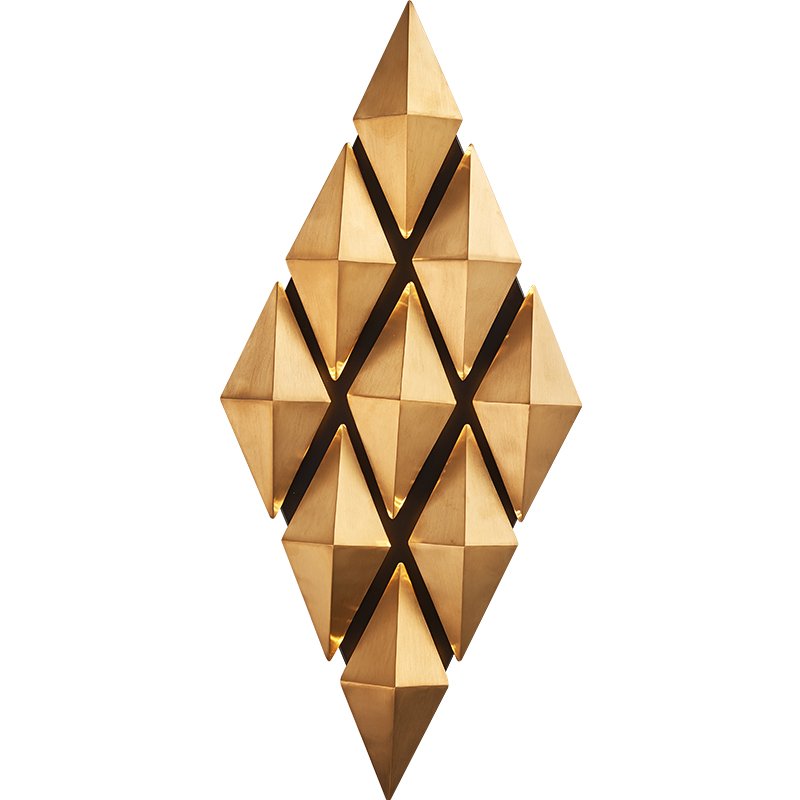 Бра Honeycomb Gold lozenges Wall Lamp Золотой в Нижнем Новгороде | Loft Concept 