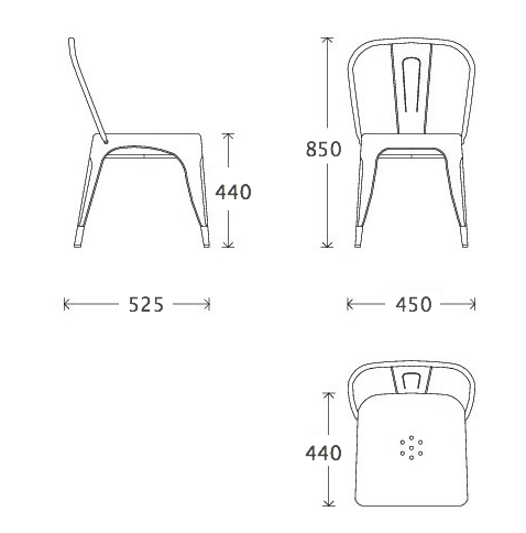 Кухонный стул Tolix Chair в Нижнем Новгороде