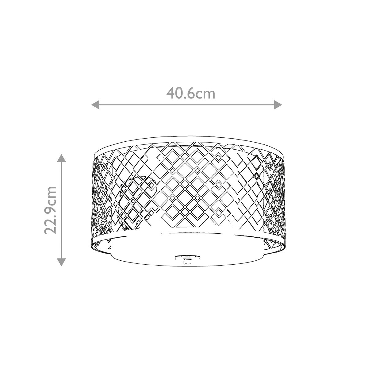 Потолочный светильник золотого цвета с каркасом в виде геометрических ромбов Elstead Lighting в Нижнем Новгороде