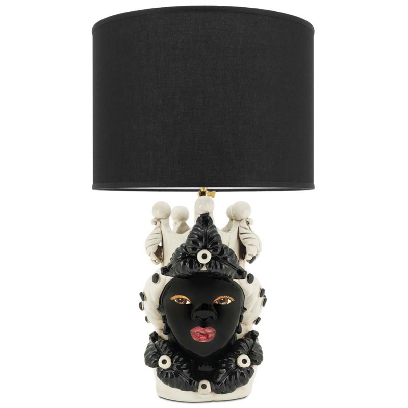 Настольная лампа Table Lamp Moro Lady Eve Black Белый Черный в Нижнем Новгороде | Loft Concept 