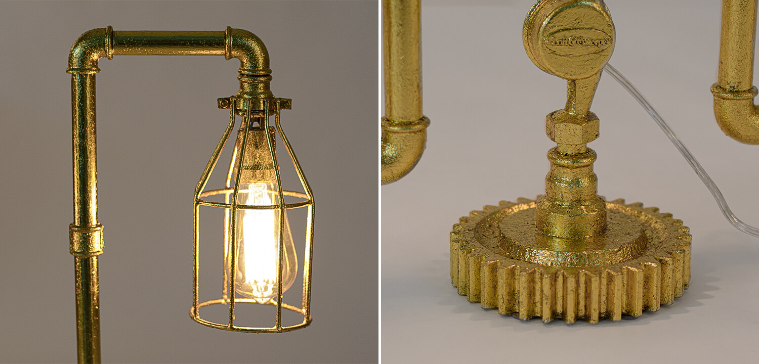 Настольная лампа Large Gold Loft - фото №1