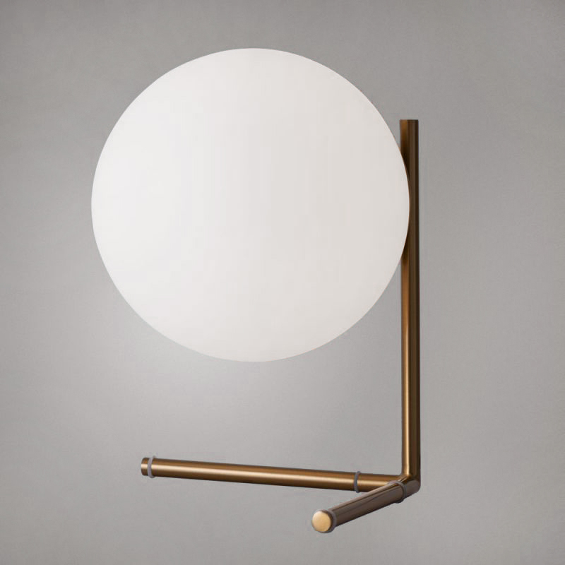 Настольная лампа IC Lighting Flos Table brass Латунь Прозрачный белый в Нижнем Новгороде | Loft Concept 