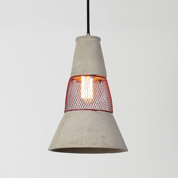 Подвесной светильник BETON  DROPLIGHT PENDANT LIGHT Color I Красный Серый бетон в Нижнем Новгороде | Loft Concept 