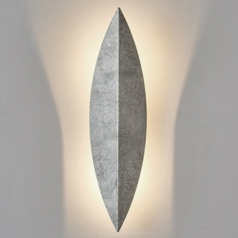 Art Deco Leaf Wall Lamp Silver Серебряный в Нижнем Новгороде | Loft Concept 