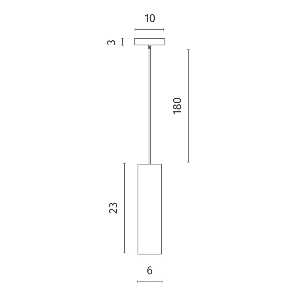 Подвесной светильник в форме цилиндра Douro Light черный бетон в Нижнем Новгороде