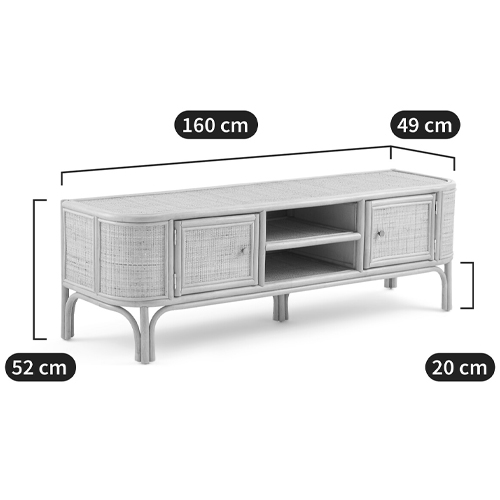 ТВ-тумба из плетеного ротанга Simone Rattan TV Stand в Нижнем Новгороде