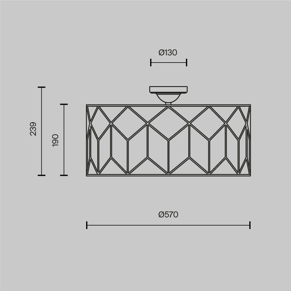 Потолочный светильник Messina Е27 в Нижнем Новгороде
