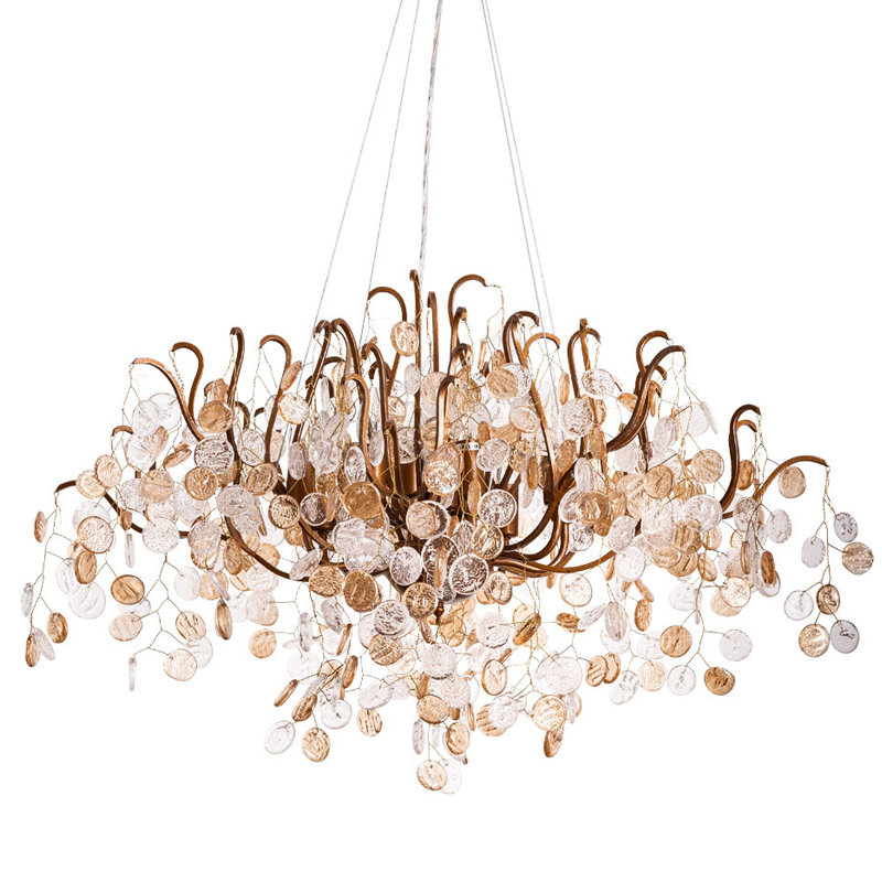 Люстра FAIRYTREE Chandelier Amber Pendants 100 Бронза Прозрачное Стекло в Нижнем Новгороде | Loft Concept 