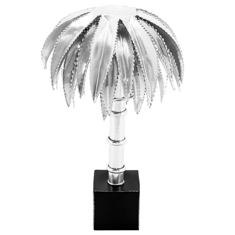 Настольная лампа TABLE LAMP PALMERY silver 30 Серебряный Черный в Нижнем Новгороде | Loft Concept 