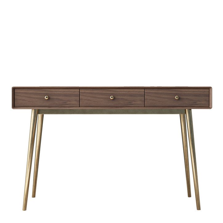 Консоль Walnut console Орех Глянцевое золото в Нижнем Новгороде | Loft Concept 