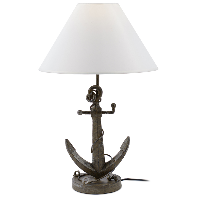 Настольная лампа Sea Anchor Table Lamp Коричневый Белый в Нижнем Новгороде | Loft Concept 