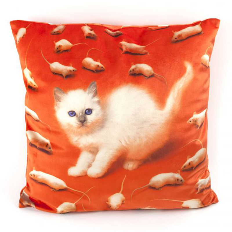 Подушка Seletti Cushion Kitten Мульти в Нижнем Новгороде | Loft Concept 