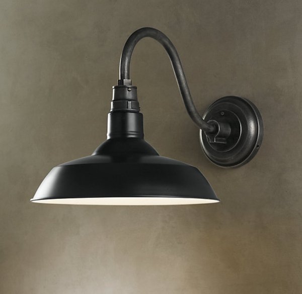 Бра Vintage Barn Sconce Black Черный в Нижнем Новгороде | Loft Concept 