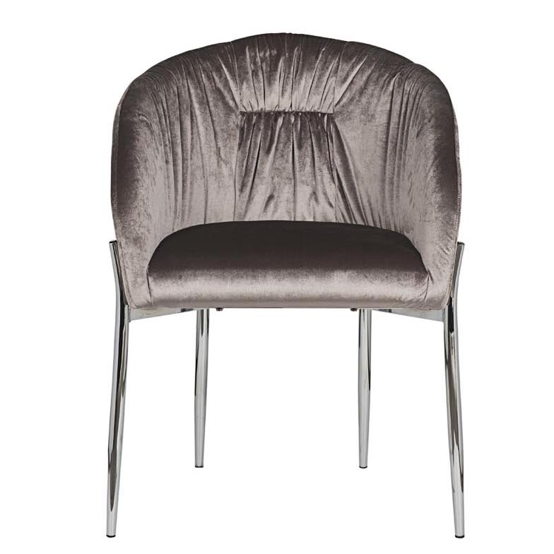 Стул Miranda Chair grey Светло-серый Нержавеющая сталь в Нижнем Новгороде | Loft Concept 