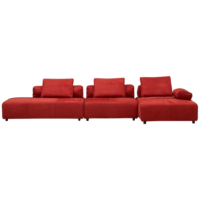 Угловой диван Quinn Red Sofa Красный в Нижнем Новгороде | Loft Concept 