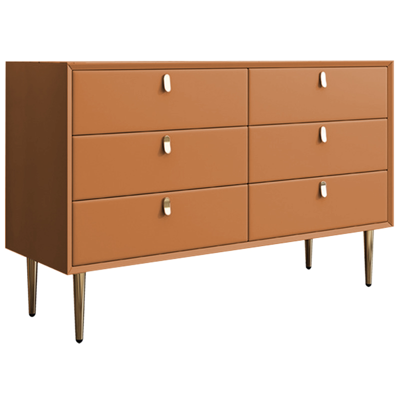 Комод Olson Leather Chest of Drawers 120 Оранжевый Синий Бежевый Серый Светло-серый Розовый Белый в Нижнем Новгороде | Loft Concept 