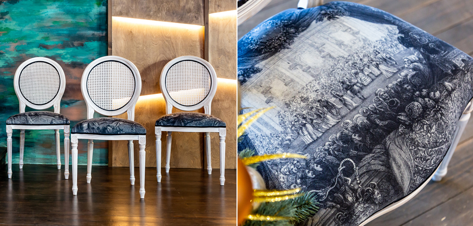 Стул с ротанговой спинкой Palace Gardens Stool - Loft-Concept в Нижнем Новгороде