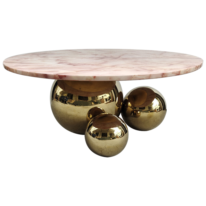 Кофейный стол Ball Metal Gold Coffee Table Золотой Дымчатая Роза в Нижнем Новгороде | Loft Concept 