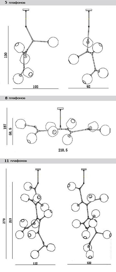 Люстра Branching Bubble Chandelier в Нижнем Новгороде