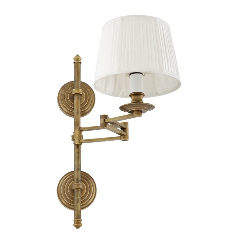 Бра Wall Lamp Favonius Brass Латунь Белый в Нижнем Новгороде | Loft Concept 