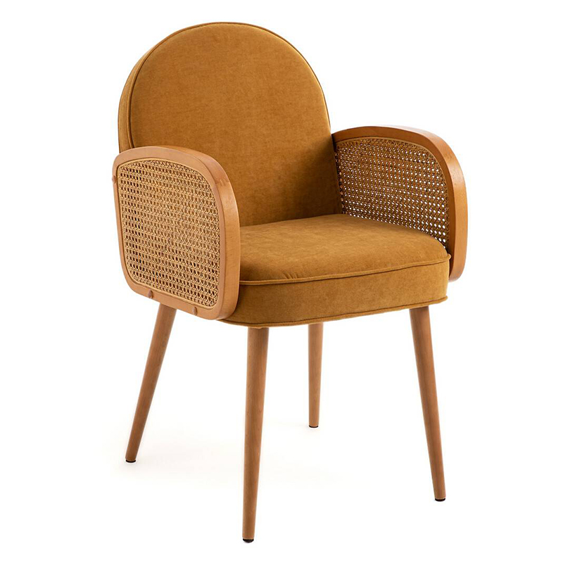 Стул Morten Wicker Mustard Chair Горчичный в Нижнем Новгороде | Loft Concept 