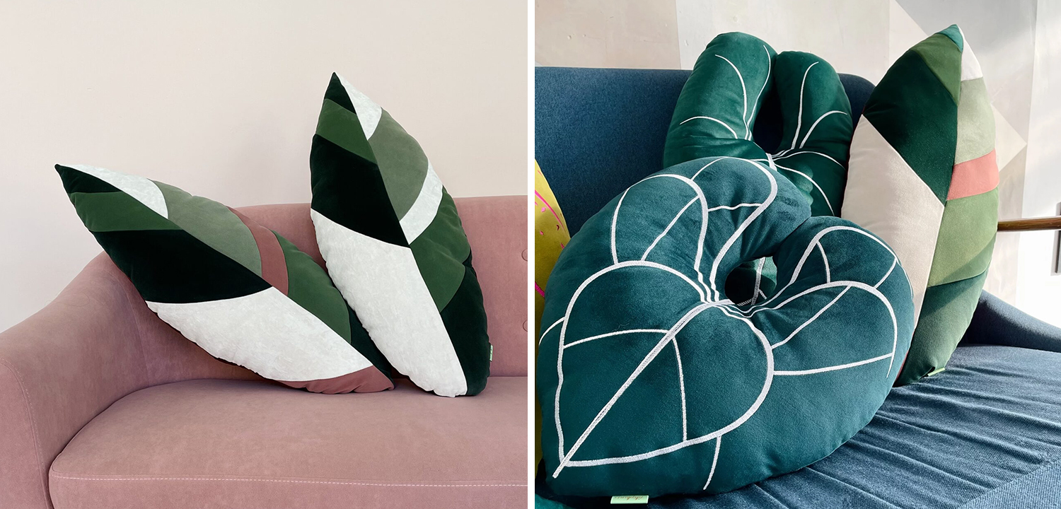 Декоративная подушка Botanical Cushion Stromanta Sanguinea - фото