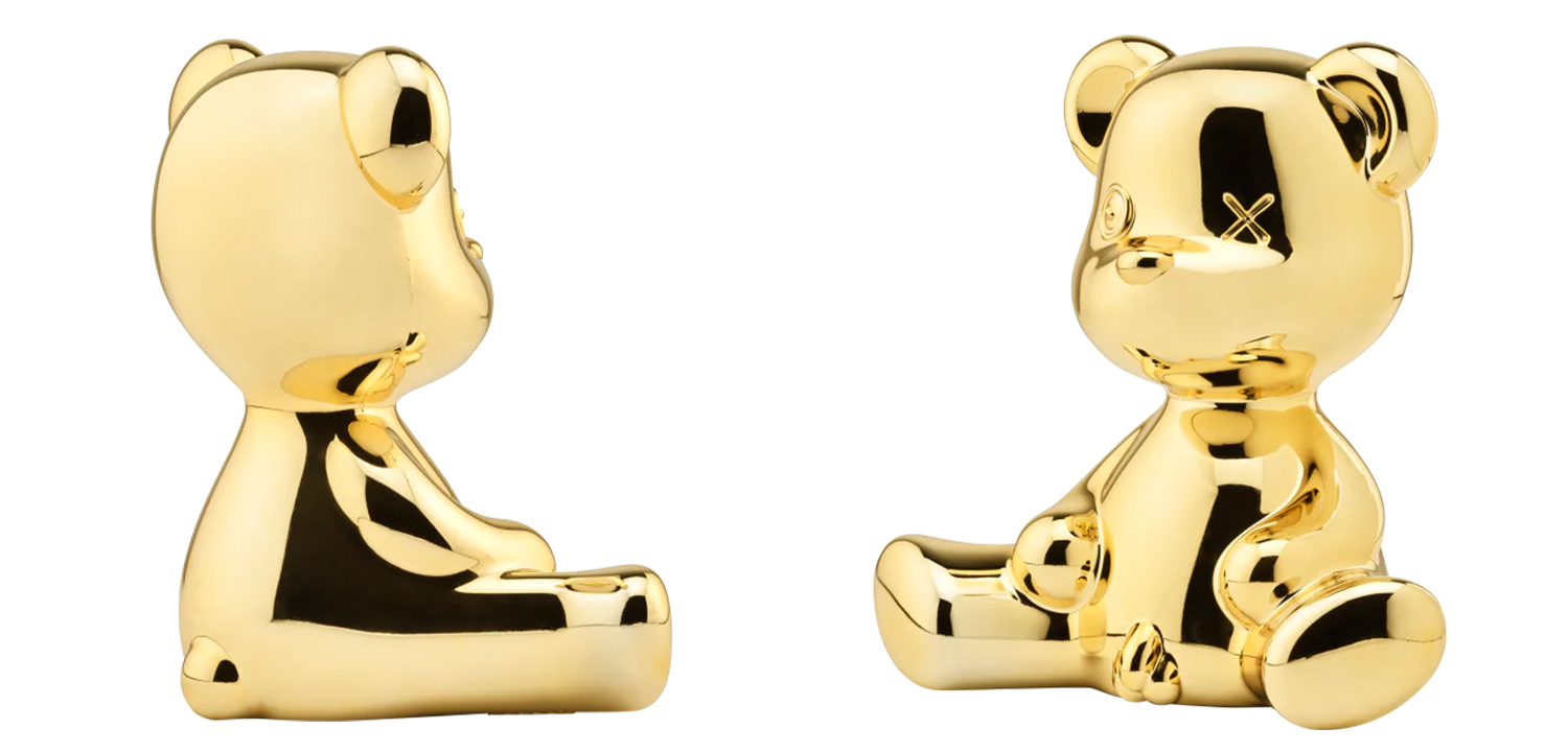 Статуэтка Teddy Boy Metal Finish with Cable Золото - фото