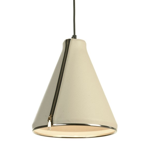 Подвесной светильник Leather Cone Beige Pendant  в Нижнем Новгороде | Loft Concept 