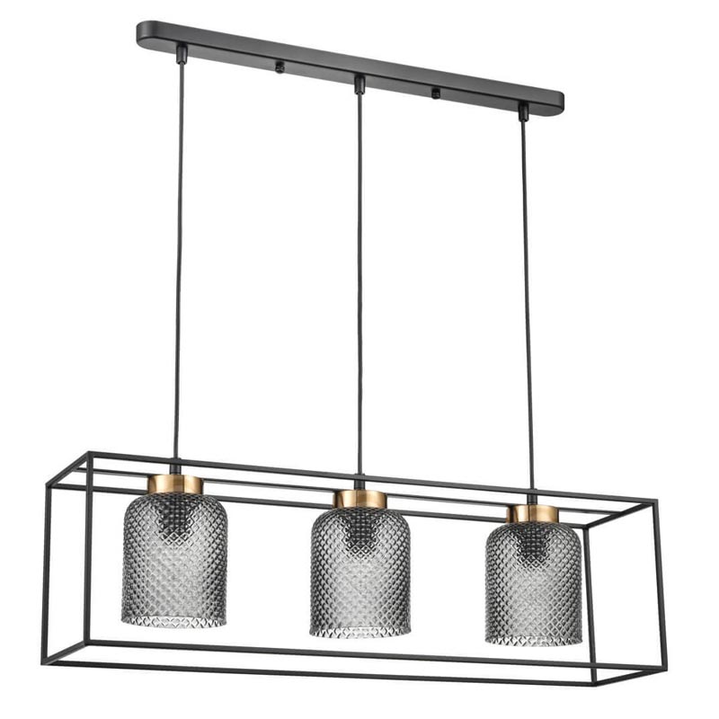 Люстра Myron Chandelier rectangular Черный Дымчатый (Smoke) в Нижнем Новгороде | Loft Concept 