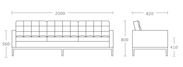 Диван Florence Knoll sofa в Нижнем Новгороде