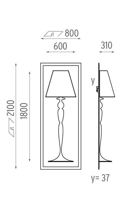 Настенный Светильник Flos Abajourd Hui Large Lampada da parete в Нижнем Новгороде