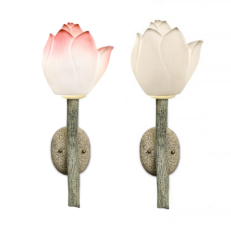 Бра Lotus Flower Sconce Розовый пастельный Белый Античный зеленый в Нижнем Новгороде | Loft Concept 