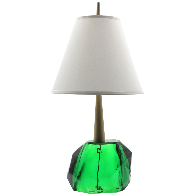 Table Lamp Emerald Прозрачный зеленый Золотой в Нижнем Новгороде | Loft Concept 