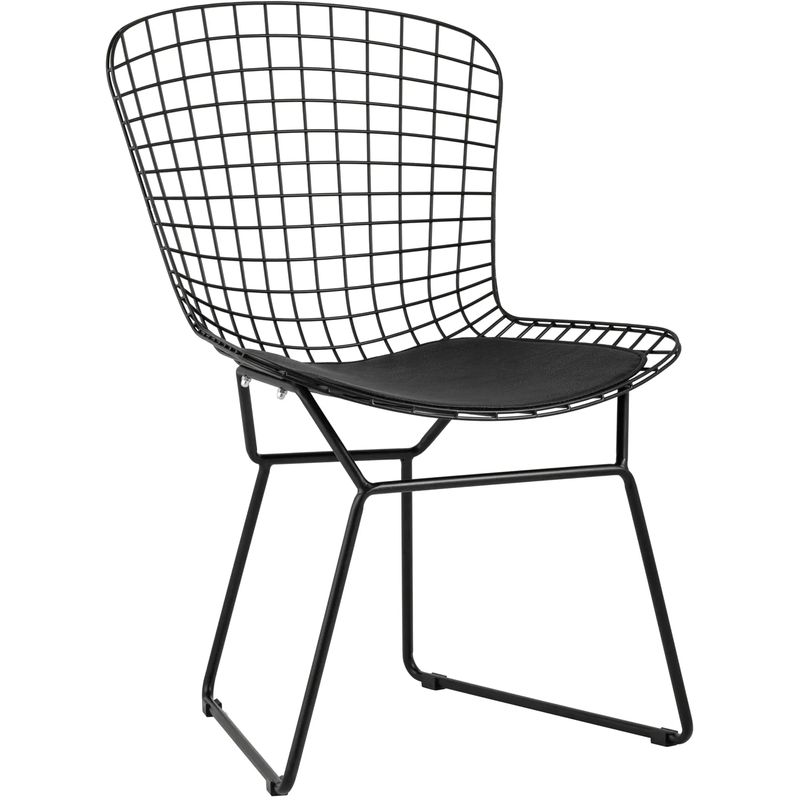 Стул Bertoia Chair Черный Матовый Металл Черный в Нижнем Новгороде | Loft Concept 