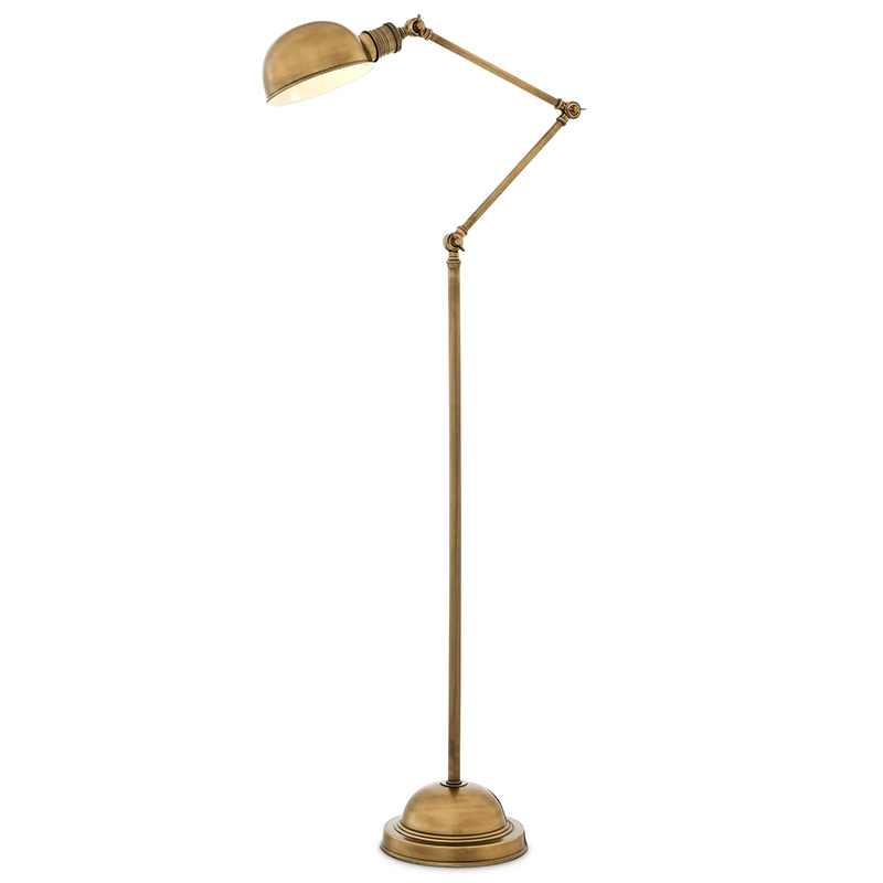 Торшер Eichholtz Floor Lamp Soho Brass Винтажная латунь Латунь в Нижнем Новгороде | Loft Concept 