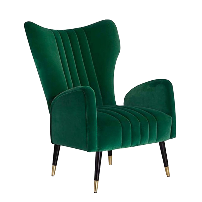 Кресло plant-collections Drummond Armchairs Blue Velvet Зеленый в Нижнем Новгороде | Loft Concept 