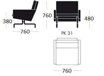 Кресло PK31 1 seat в Нижнем Новгороде