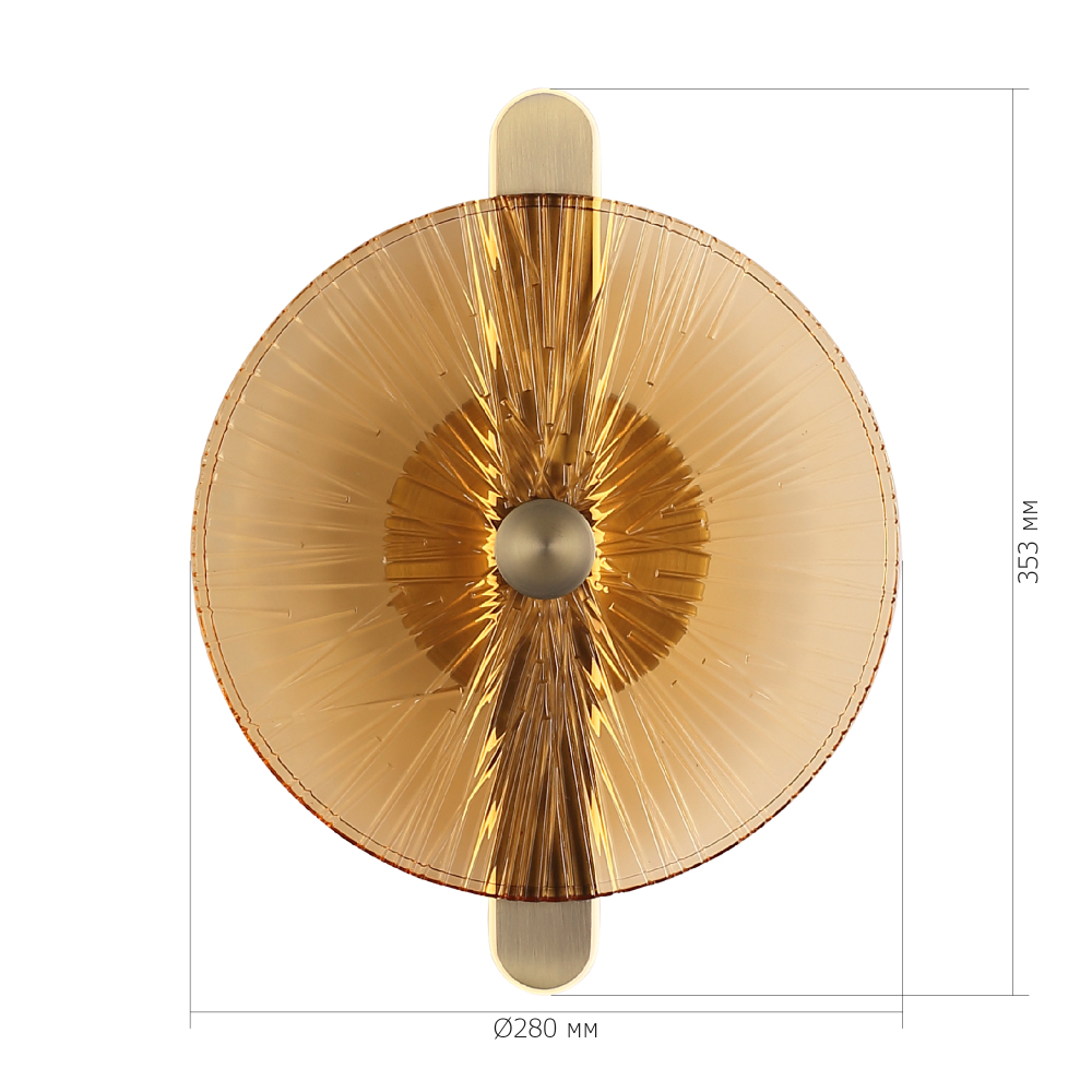 Бра с круглым стеклянным плафоном Gingham в Нижнем Новгороде