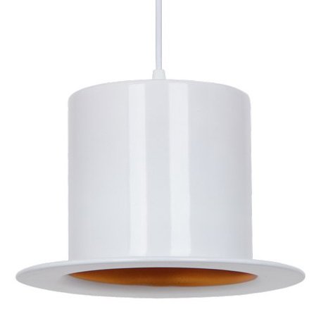 Подвесной светильник Pendant Lamp Banker Bowler Hat White I Белый в Нижнем Новгороде | Loft Concept 