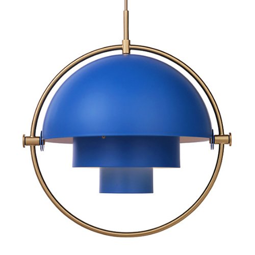 Люстра Louis Weisdorff Multi-lite Pendant Blue Латунь Синий в Нижнем Новгороде | Loft Concept 